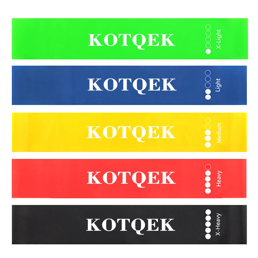 Ultimate Fitness Elastic Resistance Bands for Home Workouts - 5 Levels of Resistance for Yoga, Pilates, and Strength Training