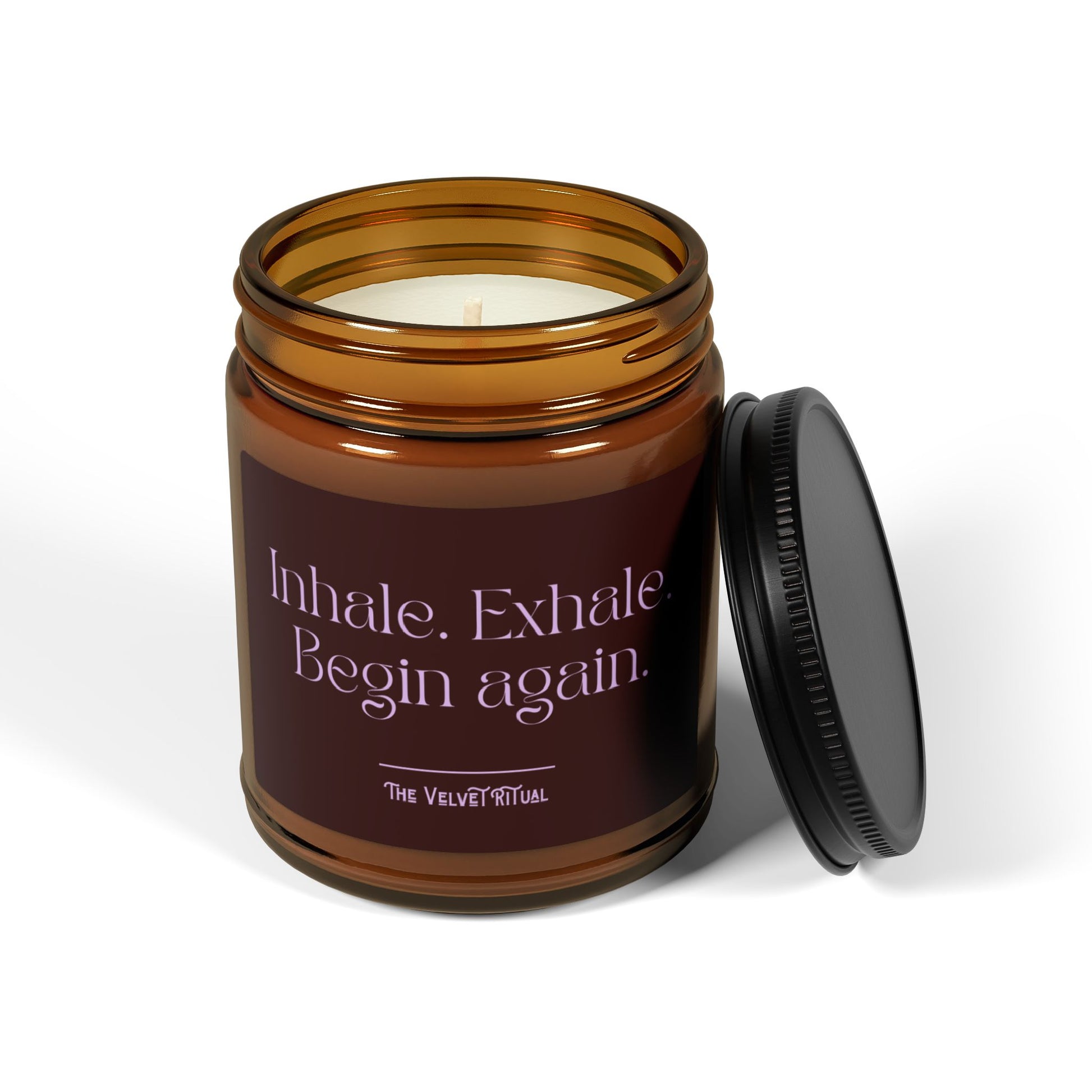 INHALE. EXHALE. BEGIN AGAIN. | Premium Aromatherapy Ritual Candle