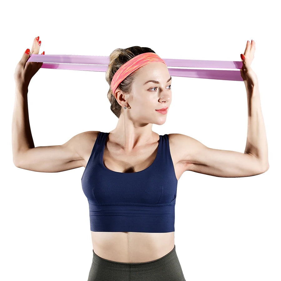 Ultimate Fitness Elastic Resistance Bands for Home Workouts - 5 Levels of Resistance for Yoga, Pilates, and Strength Training