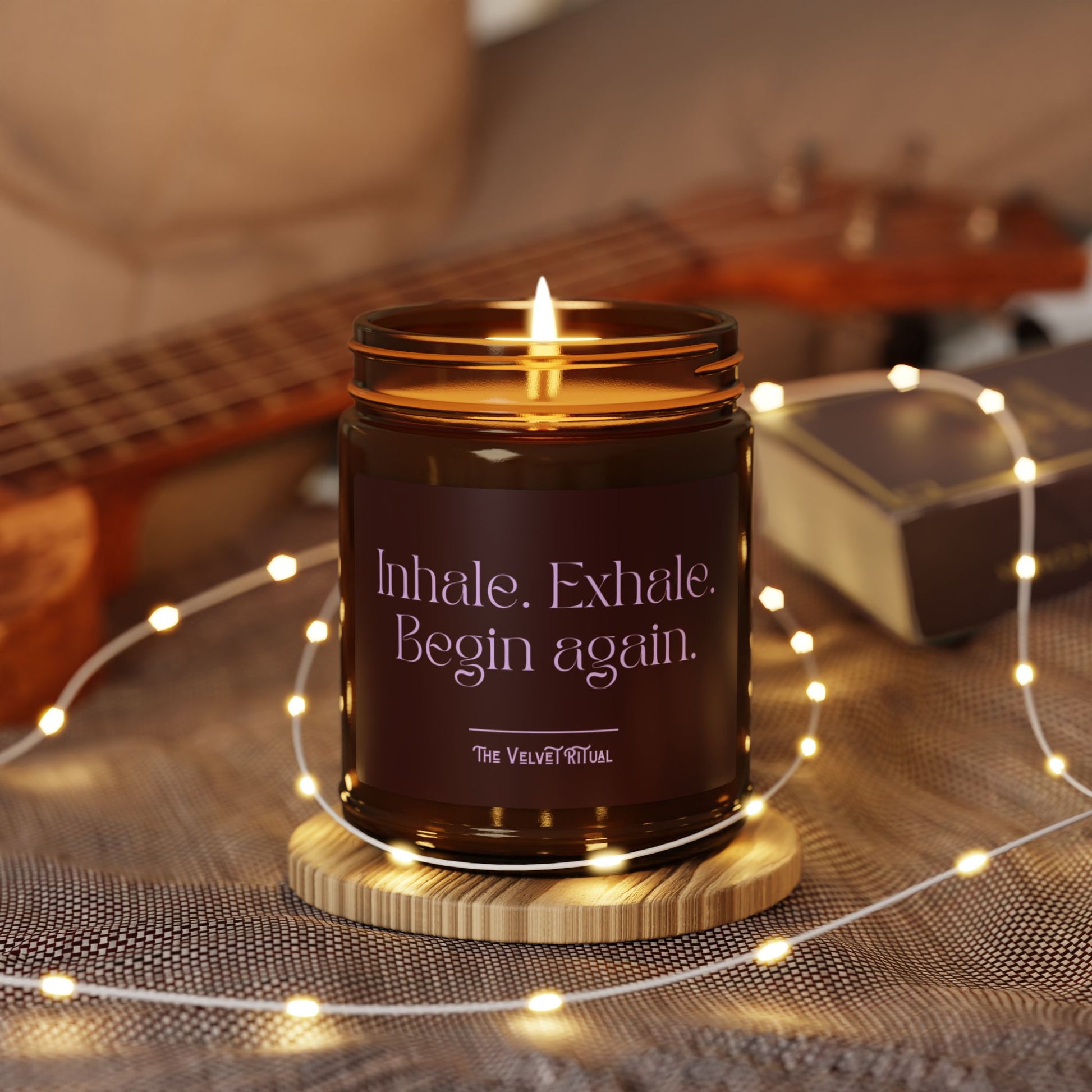INHALE. EXHALE. BEGIN AGAIN. | Premium Aromatherapy Ritual Candle